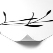 Taal, grijze voetafdruk poster (Hoek)