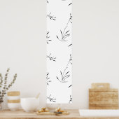 Taal, grijze voetafdruk poster (Keuken)