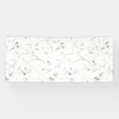 Taal, grijze wolkenbanner spandoek (Horizontaal)