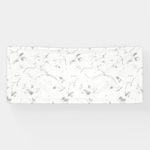 Taal, grijze wolkenbanner spandoek