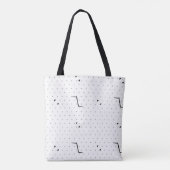 Taal, groen wit tote bag (Achterkant)