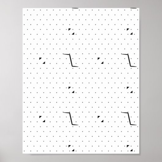 Taal, groen wit voetstuk bord poster (Voorkant)