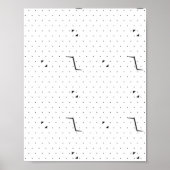 Taal, groen wit voetstuk poster (Voorkant)