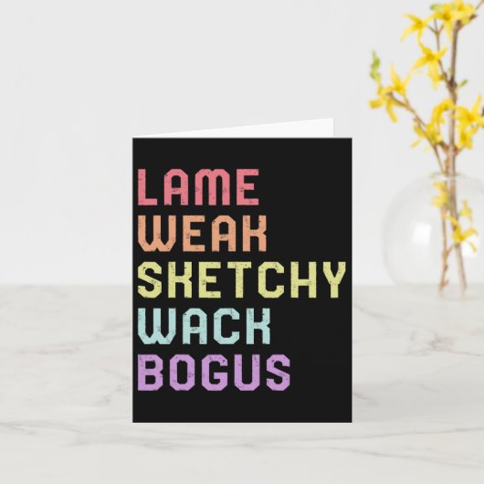 Taal Lame Weak ASL Slang T-shirt Deaf Awareness MO Kaart (Gele Bloem)