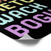 Taal Lame Weak ASL Slang T-shirt Deaf Awareness MO Poster (Hoek)