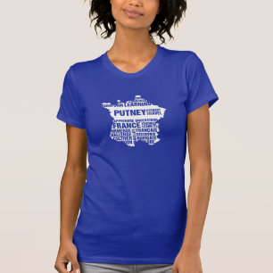 Taal leren Frankrijk in meerdere kleuren T-shirt
