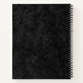 Taal Leren Woordenschat Faux Zwart Leer Notitieboek (Achterkant)
