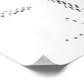 Taal, lichtgrijs, Geyser Pedestal Sign Poster (Hoek)