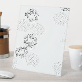 Taal, onderteken voor sneeuwverschuiving reclamebord met voetstuk (Insitu)