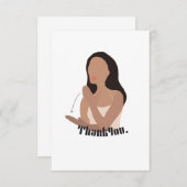 Taal ondertekenen ASL "Bedankt" Bedankkaart (Voorkant / Achterkant)