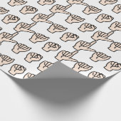 Taal ondertekenen cadeaupapier (Hoek)