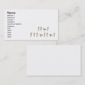 Taal ondertekenen in het Ameslan Visitekaartje (Voorkant / Achterkant)