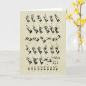 Taal ondertekenen kaart (Gele Bloem)