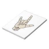 Taal ondertekenen notitieblok (Linkerzijde)