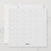 Taal ontwerp dertig twee feestdagenkaart (Achterkant)