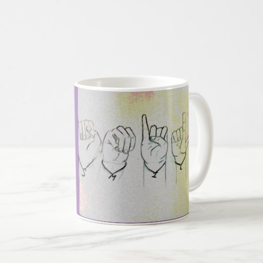 Taal "Smile" Koffiemok (Voorkant rechts)