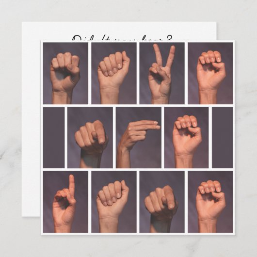 Taal Teken Opslaan Datum Kaart (Voorkant / Achterkant)