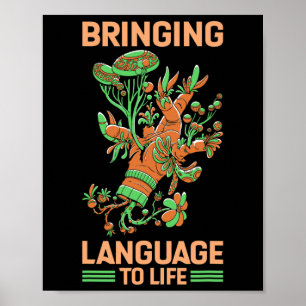 Taal tot leven Amerikaanse gebarentaal Poster