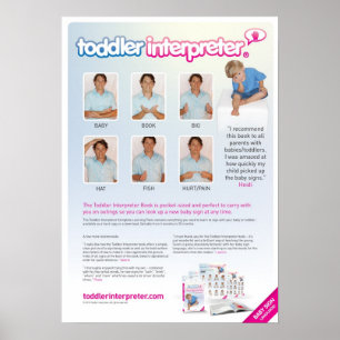 Taal van baby poster