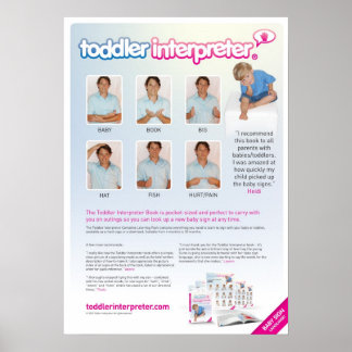 Taal van baby poster