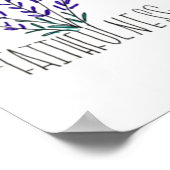 Taal van bloemen geïllustreerd poster (Hoek)