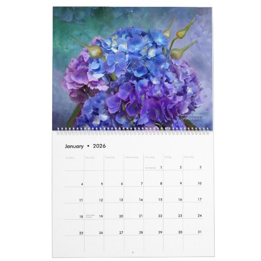 Taal van bloemen Romance 2 Art Agenda 2015 Kalender (Jan 2026)