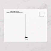 Taal van Bloemen Roze Roos Briefkaart (Achterkant)