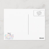 Taal van Dance!  Woorden voor Dance Worldwide Briefkaart (Achterkant)