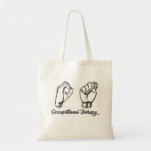 Taal van de beroepstherapiesignalering tote bag (Voorkant)