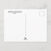 Taal van de bloemen Red Hibiscus Briefkaart (Achterkant)