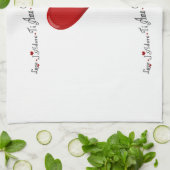 Taal van de liefde - Keukenhanddoeken (Gevouwen)