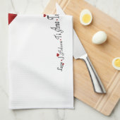 Taal van de liefde - Keukenhanddoeken (Quarter Fold)