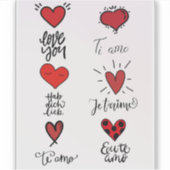 Taal van de Liefde Sticker (Voorkant)