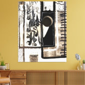 Taal van de stad canvas afdruk (Insitu (Woonkamer))