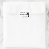 Taal van Facepalm Ronde Sticker (Tas)