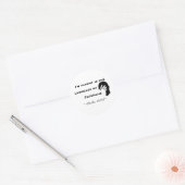 Taal van Facepalm Ronde Sticker (Envelop)