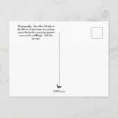 Taal van Flowers Bull Thistle Briefkaart (Achterkant)