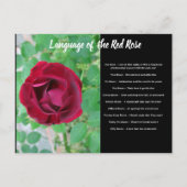 Taal van het Briefkaart van de Roos (Voorkant)