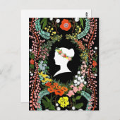 Taal van het lege briefkaart van Bloemen (Voorkant / Achterkant)