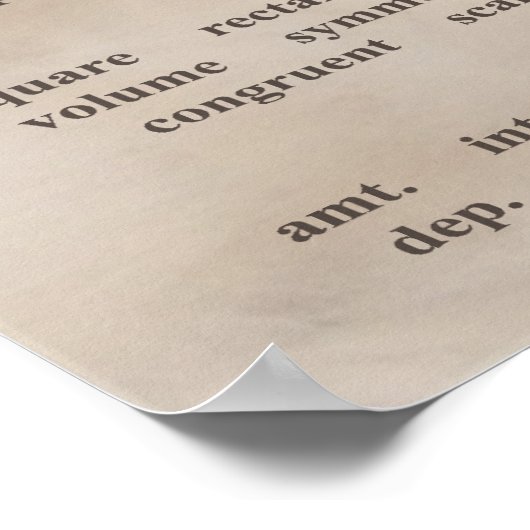 Taal van het Poster van de Wiskunde (Hoek)