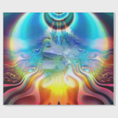 Taal van lichte trillingen cadeaupapier (Vlak)