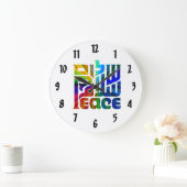 Taal van Peace-Hebreeuws, Arabisch en Engels Grote Klok (Huis)