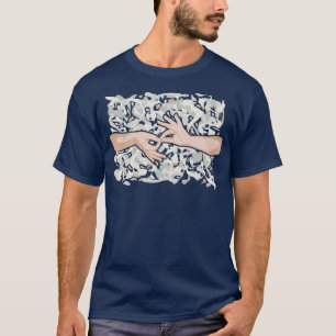 Taal van signalen naar twee hoofdlettergrepen t-shirt