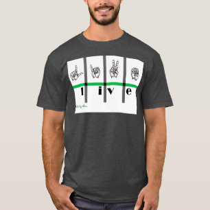 Taal van tekenleer Live 3 T-shirt