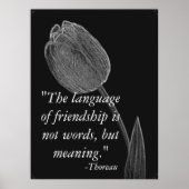 Taal van vriendschapsverlof Poster. Poster (Voorkant)