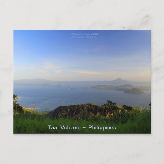 Taal Volcano in het middaglicht in Tagaytay Briefkaart (Voorkant)