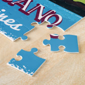 Taal Volcano Volcano Philipp vintage poster Legpuzzel (Zijkant)