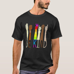 Taal voor gebaren met LGBT Gay Les Pr T-shirt