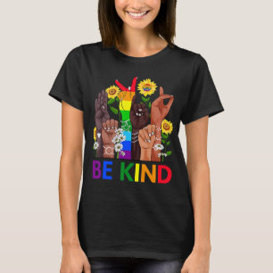 Taal voor gebaren met LGBTQ Gay Les P T-shirt