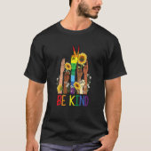 Taal voor gebaren met Lgbtq+ Gay Les T-shirt (Voorkant)